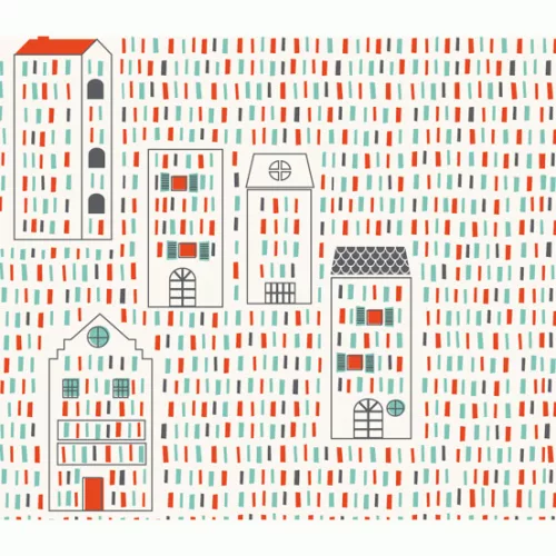 Djeco DD04281 Dekortapéta - Város - City