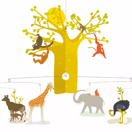 Djeco DD04300 Szélmobil függődísz - Afrikai szavanna - The African Savannah