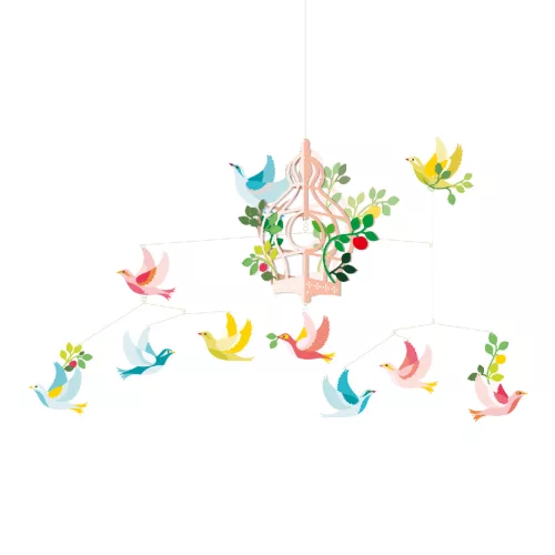 Djeco DD04302 Szélmobil függődísz - Madárkalitka - Birdcage