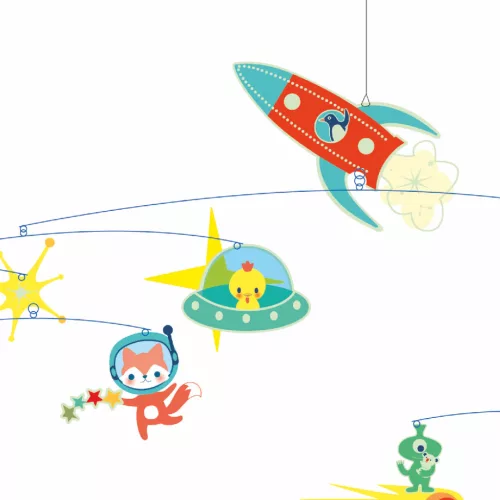Djeco DD04304 Szélmobil függődísz - Rakéta - Rocket