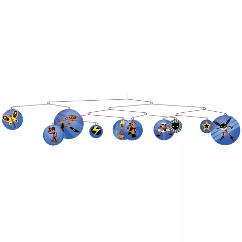 Djeco DD04306 Szélmobil függődísz - Szuperhős - The super heroes