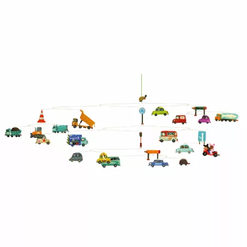 Djeco DD04309 Szélmobil függődísz - Közlekedés - Traffic