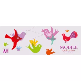   Djeco DD04311 Szélmobil függődísz - Színes madarak - Colourful flight of fancy