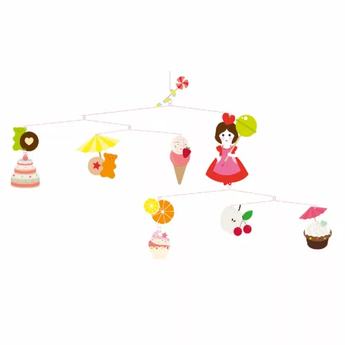 Djeco DD04335 Szélmobil függődísz - Édességek - Sweets