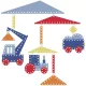 Djeco DD04345 Szélmobil függődísz - Építkezés - Construction