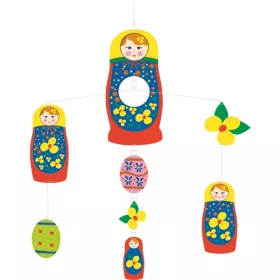   Djeco DD04351 Szélmobil függődísz - Matrjoska babák - Matriuschka Dolls