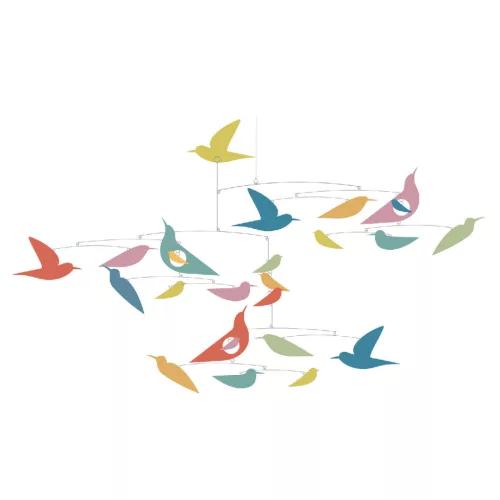 Djeco DD04375 Mobile Katsumi - Oiseaux color  - FSC MIX
