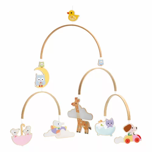 Djeco DD04388 Szélmobil függődísz - Gyerek állatok - Baby animals