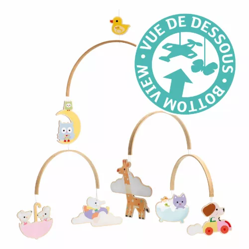 Djeco DD04388 Szélmobil függődísz - Gyerek állatok - Baby animals
