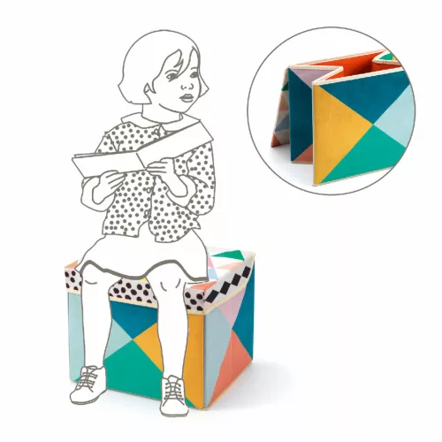 Djeco DD04481 Tárolódoboz - Helyes doboz - Seat toy box