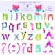 Djeco DD04539 Falmatrica - Betűkészlet lányoknak - Girls alphabet
