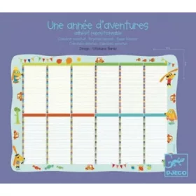   Djeco DD04754 Falinaptár - Öröknaptár fiúknak - Perpetual calender boy