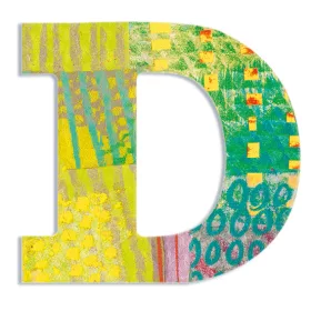 Djeco DD04813 Dekorbetű - D - Peacock letter
