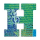Djeco DD04817 Dekorbetű - H - Peacock letter