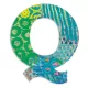 Djeco DD04826 Dekorbetű - Q - Peacock letter