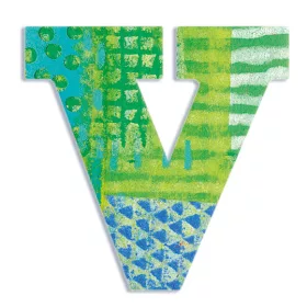 Djeco DD04831 Dekorbetű - V - Peacock letter
