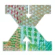 Djeco DD04833 Dekorbetű - X - Peacock letter