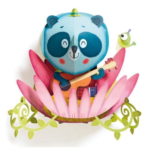 Djeco DD04903 3D-s faldekoráció - Panda - Panda bear