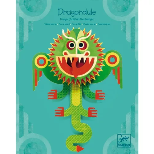 Djeco DD04922 3D-s faldekoráció - Sárkány - Dragon