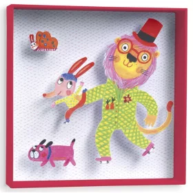 Djeco DD04932 Falikép - Oroszlán - Lion