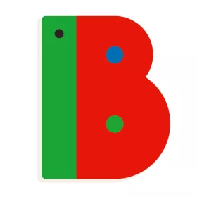Djeco DD04961 B - Graphic animal letter
