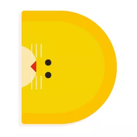 Djeco DD04963 D - Graphic animal letter