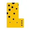 Djeco DD04971 L - Graphic animal letter