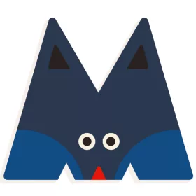 Djeco DD04972 M - Graphic animal letter