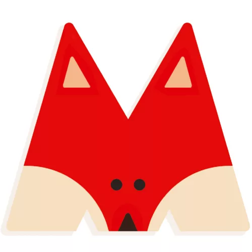 Djeco DD04972 M - Graphic animal letter