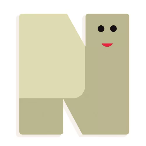 Djeco DD04973 N- Graphic animal letter