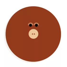Djeco DD04974 O - Graphic animal letter