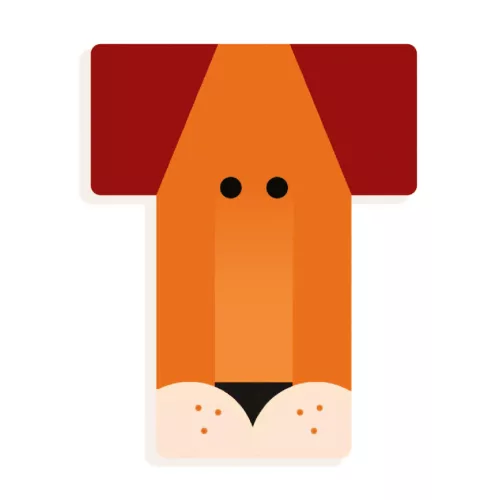 Djeco DD04979 T - Graphic animal letter