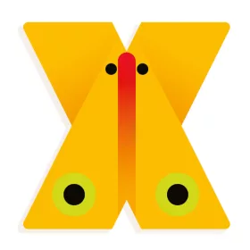 Djeco DD04983 X - Graphic animal letter