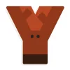 Djeco DD04984 Y - Graphic animal letter