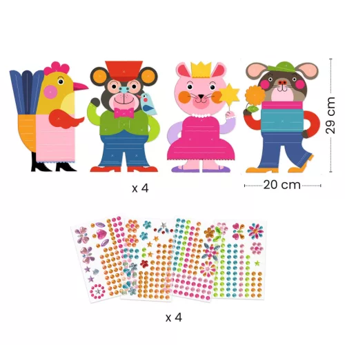 Kollázs műhely - Csillogó képek strasszláncokkal - Sparkles