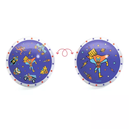 Djeco DJ00169 Gumilabda, ∅ 22 cm - Szuperhősök - Superheroes ball
