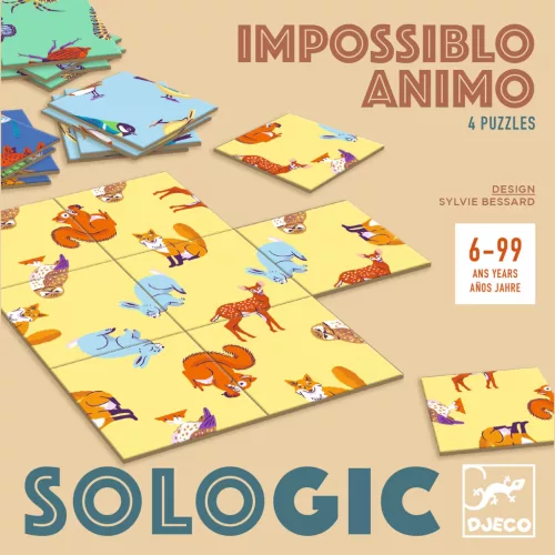 Djeco DJ00808 Logikai játék - Lehetetlen - Állatok - Animo