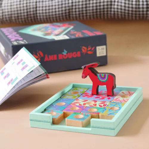 Djeco 0815 Párosító puzzle - Számos - Âne rouge - FSC 100%