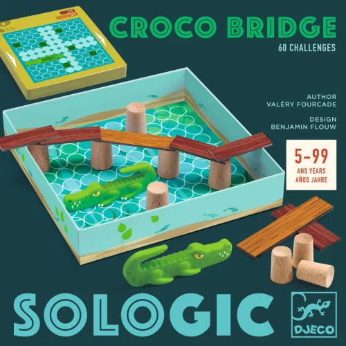 Djeco 0816 Logikai játék - Hídverő - Croco Bridge - FSC 100%