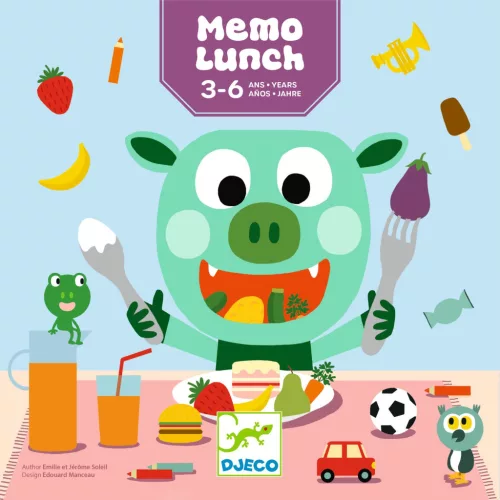 Djeco 0819 Memóriajáték - Vacsora - Memo lunch