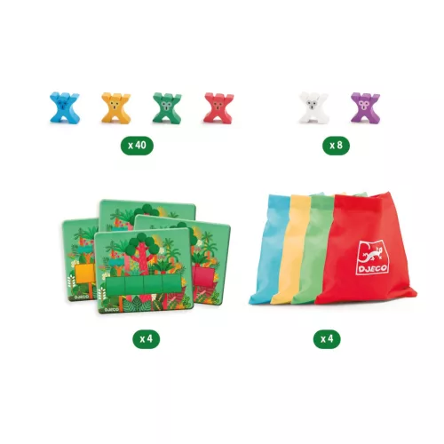 Djeco 0824 Társasjáték - Majompiramis - Pyramid Monkey