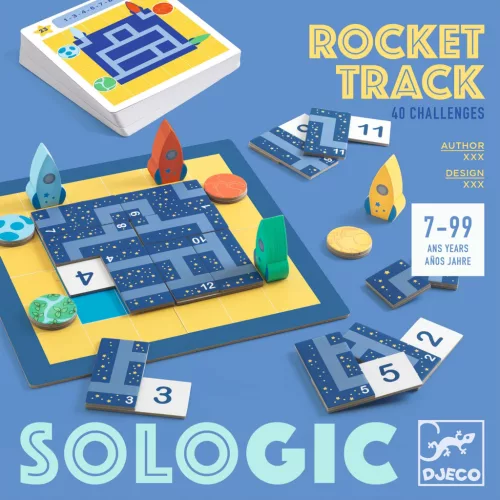 Djeco DJ00825 Logikai játék - Útkereső - Track Puzzle