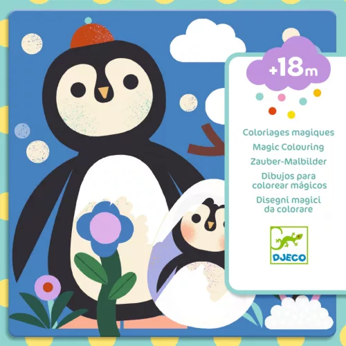 Vízzel színező készlet - Kukucs! Állatbébik a világ tájairól - Peekaboo! Baby animals around the world