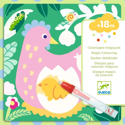 Vízzel színező készlet - Kukucs! Állatbébik a kertben - Peekaboo! Garden Baby Animals