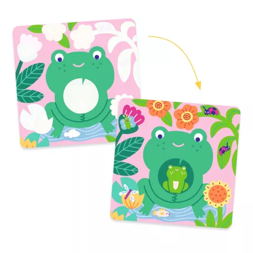 Vízzel színező készlet - Kukucs! Állatbébik a kertben - Peekaboo! Garden Baby Animals