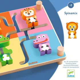 Djeco 1611 Felfedező játék - Tekergő állatok - Spinamix