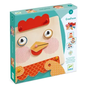 Djeco 1676 Szerelő játék - Tiki-taki arcocska - CreaFaces