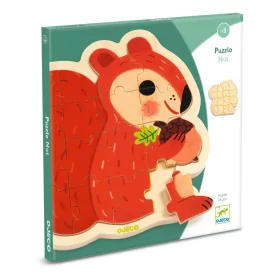 Djeco 1824 Fa puzzle - Mókus, 16 db-os - Puzzlo Nut