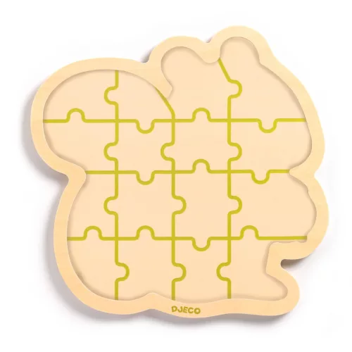 Djeco 1824 Fa puzzle - Mókus, 16 db-os - Puzzlo Nut