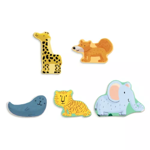 Djeco 1830 Formaillesztő, formaberakó - Állati formák - Puzzlo Animo - FSC 100%